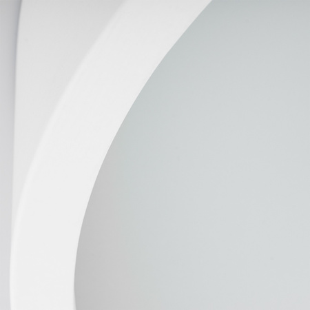 Plafon LED Lampa Sufitowa Natynkowa JASMIN 2x E27 Drewno Biały mat 37cm