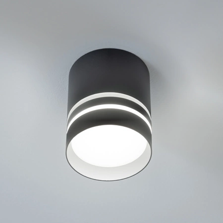 Oprawa Natynkowa HALOGENOWA Spot Tuba ARISA GU10 LUMILED Okrągła Czarna 80mm