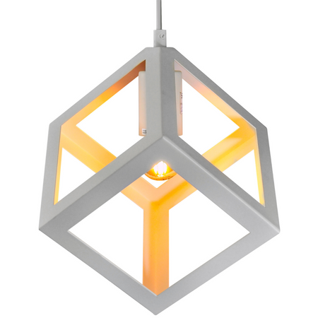 Lampa Wisząca Sufitowa Geometryczna IL MIO SWEDEN 3xE27 Biała - GOLDLUX (Polux)