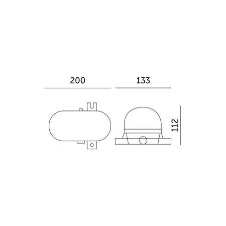 Lampa Oprawa Kanałowa Hermetyczna E27 Siatka Plastik IP44 Biała Soma Kobi