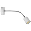 Kinkiet LED MAXI lampa sufitowa ścienna Biała Giętka Metal 1xGU10 styl nowoczesny 40cm MILAGRO