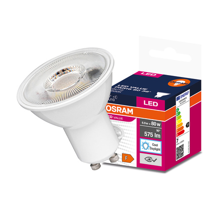 Żarówka LED GU10 6,9W = 80W 575lm 6500K Zimna 36° OSRAM Value