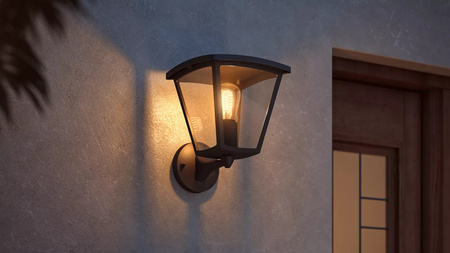 Kinkiet Ogrodowy LED Lampa Zewnętrzna Elewacyjna 7W 550lm IP44 White Czarna Inteligentna SMART Zigbee Bluetooth Inara Philips HUE