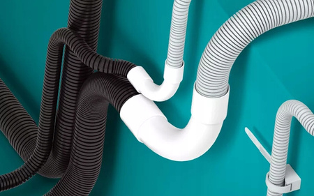 Rura Karbowana RKGL 25mm 320N Peszel do Zabezpieczania Kabli 50m SZARY AKS ZIELONKA