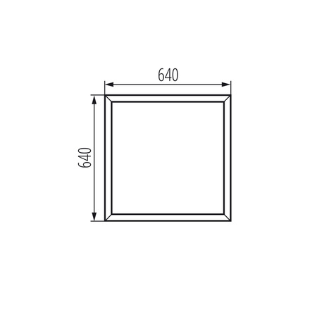Ramka Montażowa do Paneli LED Podtynkowa Kwadratowa Biała ADTR KANLUX