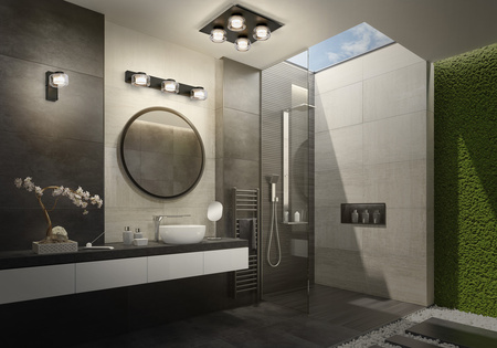 Kinkiet Łazienkowy LED Lampa Sufitowa Punktowa IP44 22W CCT 3000K-4000K Czarny LEDVANCE