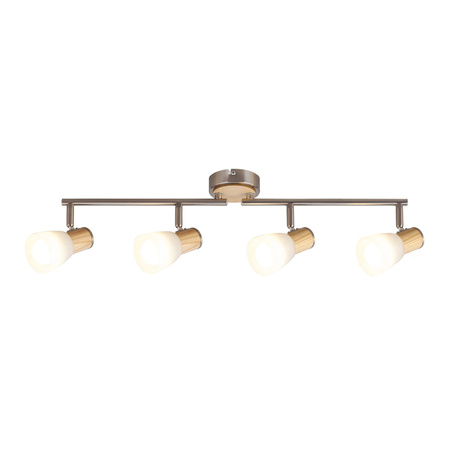 Lampa Sufitowa Punktowa Reflektor Spot 4x E14 Chrom Skandynawski Gavin 6489 Rabalux