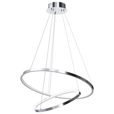 Lampa Wisząca Sufitowa ROTONDA Chrom 51W LED Milagro