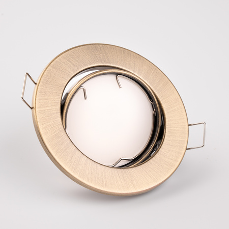 Oprawa HALOGENOWA Podtynkowa Ruchoma Okrągła AURELI Antyk Blacha MR16 GU10