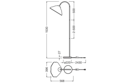 Lampa Podłogowa Oprawa Stojąca Dekoracyjna E27 Biały Decor Ledvance