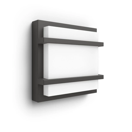 Kinkiet Ogrodowy Lampa Elewacyjna Zewnętrzna LED 12W 1200lm 2700K IP44 Antracyt Petronia Philips