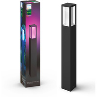 Lampa Ogrodowa LED SŁUPEK Zewnętrzna 77cm 15.8W IP44 White and Color Ambiance RGB + TW Czarna Inteligentna Smart Zigbee Bluetooth Impress Philips Hue
