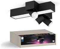 Lampa Sufitowa LED Reflektor 37.6W 2960lm IP20 White and Color Ambiance RGB + TW Czarna Inteligentna SMART Zigbee Bluetooth Centris Philips HUE