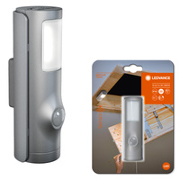 Lampka nocna LED Nightlux Torch Srebrna 0,35W 10lm 4000K IP54 Ledvance Czujnik ruchu