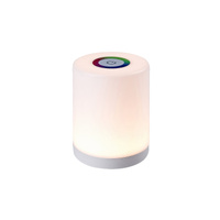 Lampa Stołowa Biurkowa Nocna 0.8W 50lm 3000K RGB Ściemnialna Biały Nowoczesny Tipy Rabalux