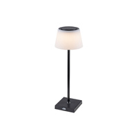 Lampa Stołowa Biurkowa Nocna Dekoracyjna 4W 200lm 3000-5000K CCT Ściemnialna IP44 Czarny Nowoczesny Taena Rabalux