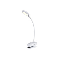 Lampa Stołowa Biurkowa Nocna 4W 180lm 4000K Ściemnialna Biały Industrialny Harris 6448 Rabalux