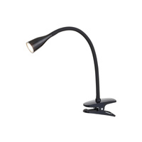 Lampa Stołowa Biurkowa Nocna 4.5W 330lm 3000K Czarny Nowoczesny Jeff 4197 Rabalux