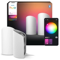 2x Lampka Biurkowa LED do Podświetlania Ścian 2070lm IP20 White and Color Ambiance RGB + TW Biała Inteligentna SMART Zigbee Bluetooth Indoor Table Lamp Play Wall Washer Philips HUE