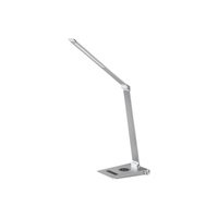 Lampa Stołowa Biurkowa Nocna 13W 890lm 2800-5000K CCT Ściemnialna Timer Srebrny Minimalistyczny Nilfgard Rabalux
