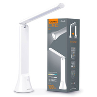 Lampka Biurkowa LED 5W 100lm 5500K Zimna Biała Ściemnialna BERLIN Videx