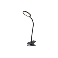Lampa Stołowa Biurkowa Nocna Dekoracyjna 7W 350lm 3000K Ściemnialna Czarny Nowoczesny Marcin Rabalux