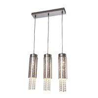 Lampa wisząca sufitowa MOONLIGHT 3xE14 MILAGRO glamour chrom metal szkło