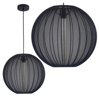 Lampa Sufitowa Wisząca Zwis E27 Czarna JAPANDI Sanico Goldlux