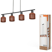 Lampa Sufitowa Wisząca Dekoracyjna E27 Brązowy Gliniana Decor Ledvance