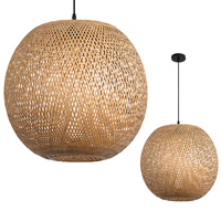 Lampa Wisząca Dekoracyjna Zwis Bambusowa E27 Boho Bitavia Kobi