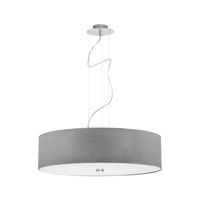 Lampa Sufitowa Wisząca 3x E27 Szara Nowoczesna VIVIANE 6773 Nowodvorski