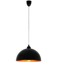Lampa Sufitowa HEMISPHERE 4840 Nowodvorski Czarno-Złota E27 Wisząca Stal ?34 cm Minimalistyczna