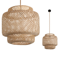 Lampa Wisząca Dekoracyjna Zwis Bambusowa E27 Boho Bonn Kobi