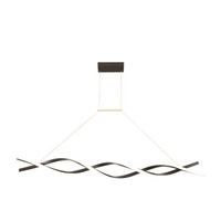 Lampa Wisząca Sufitowa Regulowana Czarna 37W 120cm 4000K