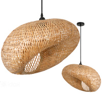 Lampa Wisząca Dekoracyjna Zwis Bambusowa E27 Boho Bemidi Kobi