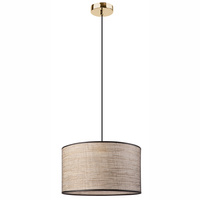 Lampa Wisząca Sufitowa MOKKA e27 Czarna Złota  LM - 1.222 Lamkur