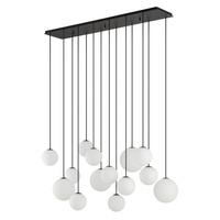 Lampa Sufitowa Wisząca 14x G9 Czarna Nowoczesna SNOWBALL 11408 Nowodvorski