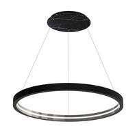 Lampa wisząca CASSIOPEIA 14W LED Okrągła Rama Czarny Chrom MZ5044 Milagro by Maciej Zień