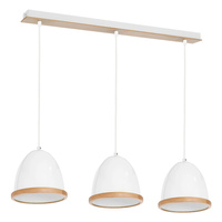 Lampa Wisząca Sufitowa STUDIO Biała 3xE27 Milagro