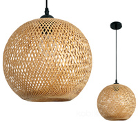 Lampa Wisząca Dekoracyjna Zwis Bambusowa E27 Boho Bitavia Kobi