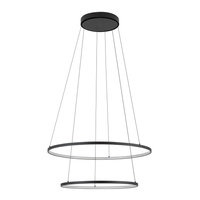 Lampa Sufitowa Wisząca LED 35W 1200lm 3000K Ciepła Czarna Nowoczesna CIRCOLO LED 10814 Nowodvorski