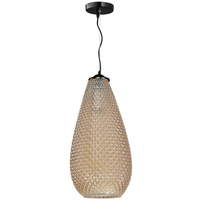 Lampa wisząca bursztynowa metal+szkło MiLAGRO PETRA 1x E27
