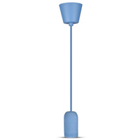 Lampa Wisząca Oprawa E27 Betonowy klosz z niebieskim kablem VT-7668 V-TAC