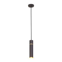 Lampa wisząca LYNX 1xE14 Minimalistyczna Forma Czarna Złota MZ5002 Milagro by Maciej Zień Mosiądz