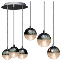 LAMPA wisząca, SUFITOWA Amarillo 3xG9 srebrna połysk GLAMOUR