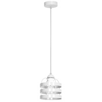 Lampa wisząca LARS 1xE27 Loft Biała Okrągłe Obudowy MLP791 Milagro Metal