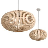 Lampa Wisząca Dekoracyjna Zwis Bambusowa E27 Boho Bonti Kobi