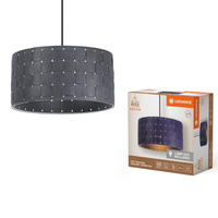 Lampa Sufitowa Wisząca Dekoracyjna E27 Zwis Szary Decor Ledvance