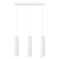 Lampa Wisząca Sufitowa Zwis Tuba Spot 3x GU10 Biała Karbon Deep Space SL.1537 Sollux