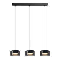 Lampa Sufitowa Wisząca Zwis 3x GX53 Czarna Ofelia Sanico Goldlux